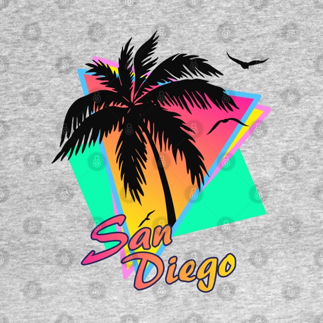 San Diego Cool 80s Sunset by Nerd_art